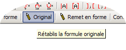 Le bouton « Original »